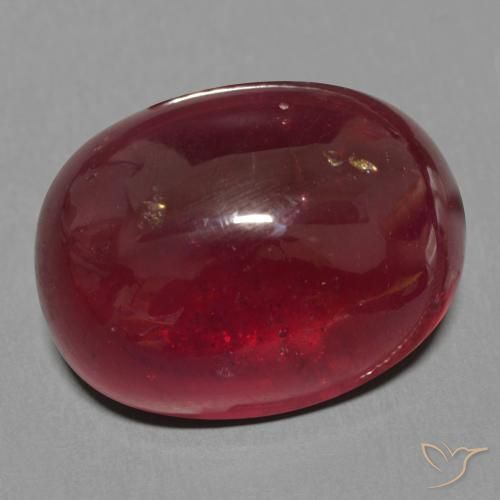 18.63 ct Red Ruby Stone, Natural Ruby in Oval Cabochon Shape for Sale