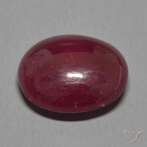 Ruby Gemstone in 13 x 11 mm (calibrated) Size for Sale, Ruby Stone in Deep Red Color