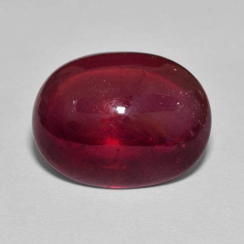 Rosso scuro Rubino Gem - 12.8ct Ovale cabochon (ID: 609248)
