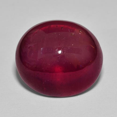 Dark Red Ruby Gem - 19.8ct Oval Cabochon (ID: 609249)