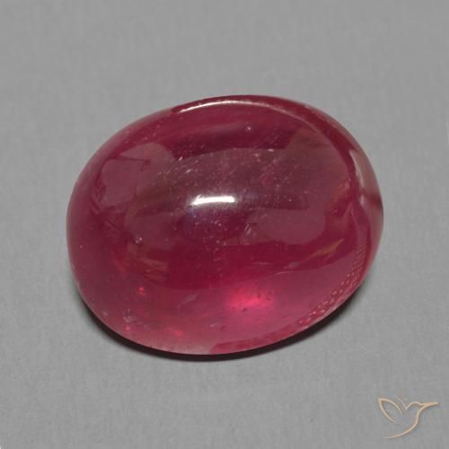 12.04 ct Red Ruby Stone, Natural Ruby in Oval Cabochon Shape for Sale