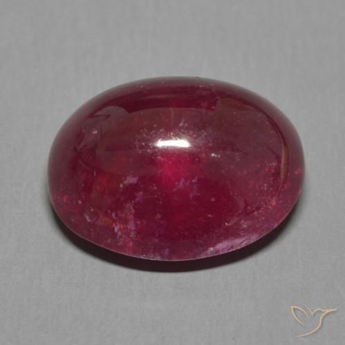Ruby Gemstone in 14.2 x 11.3 mm Size for Sale, Ruby Stone in Dark Red Color
