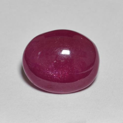 Rouge foncé Rubis gemme - 4.5ct Ovale Cabochon (ID: 609427)