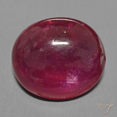 16.11ct Natural Dark Red Ruby, Oval, Translucent