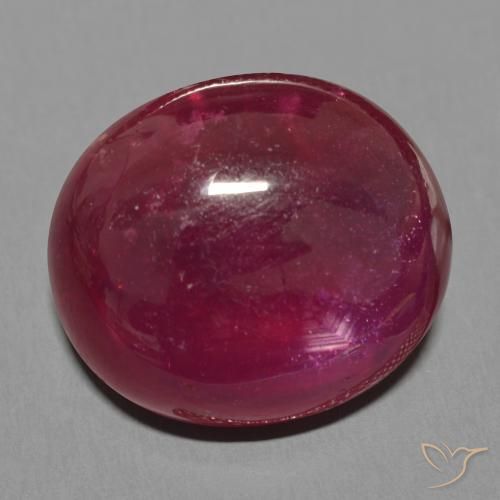 23.90 ct Red Ruby Stone, Natural Ruby in Oval Cabochon Shape for Sale