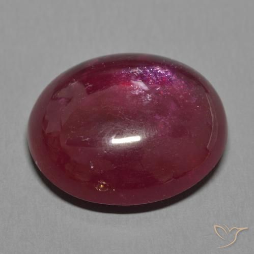 Ruby Gemstone in 18.3 x 16 mm Size for Sale, Ruby Stone in Wine Red Color