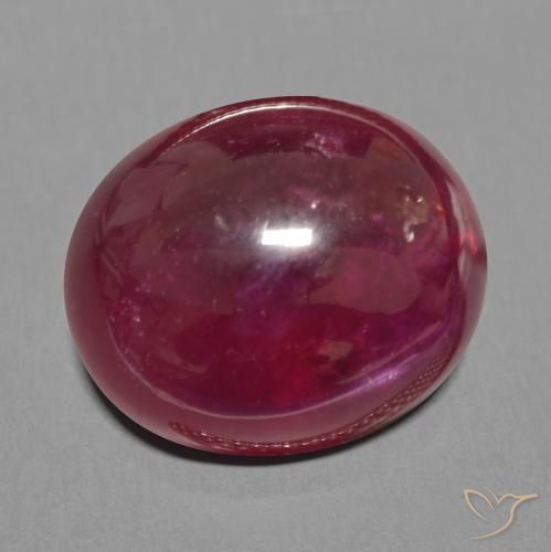 23.40 ct Red Ruby Stone, Natural Ruby in Oval Cabochon Shape for Sale