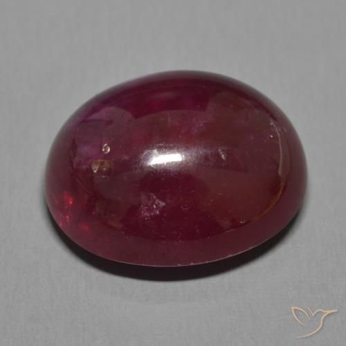 Ruby Gemstone in 17.7 x 14.6 mm Size for Sale, Ruby Stone in Wine Red Color