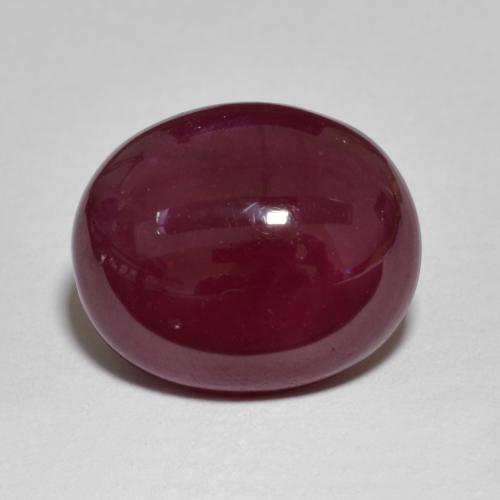 Vin rouge Rubis gemme - 8.9ct Ovale Cabochon (ID: 609921)