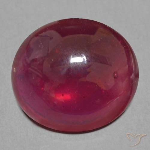 Deep Red Ruby Gem - 15.6ct Oval Cabochon (ID: 609923)