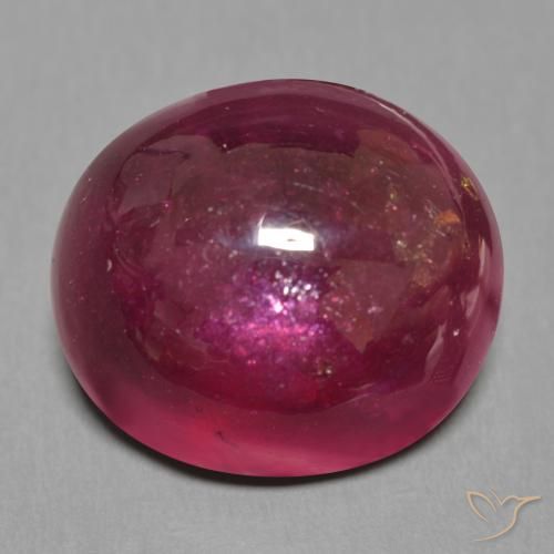 24.77 ct Red Ruby Stone, Natural Ruby in Oval Cabochon Shape for Sale