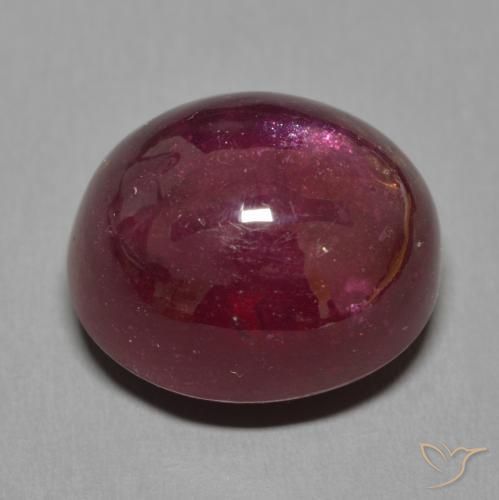 Ruby Gemstone in 15.9 x 13.9 mm Size for Sale, Ruby Stone in Wine Red Color