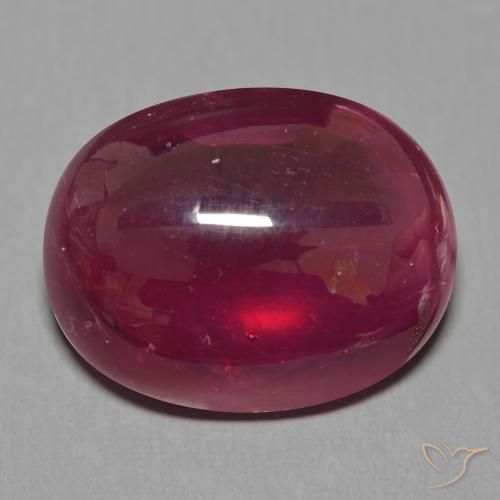 Wine Red Ruby Gem - 19.4ct Oval Cabochon (ID: 609925)