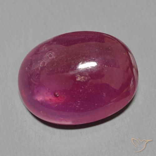 16.06 ct Red Ruby Stone, Natural Ruby in Oval Cabochon Shape for Sale