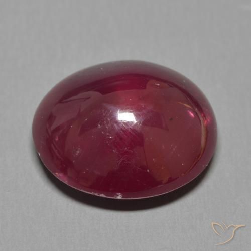 Ruby Gemstone in 17.5 x 14.7 mm Size for Sale, Ruby Stone in Wine Red Color