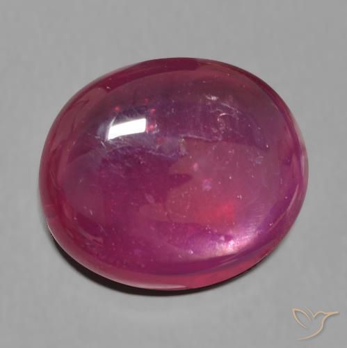 15.86 ct Red Ruby Stone, Natural Ruby in Oval Cabochon Shape for Sale