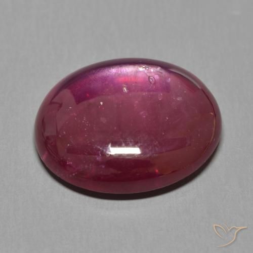 Ruby Gemstone in 15.5 x 13.9 mm Size for Sale, Ruby Stone in Wine Red Color