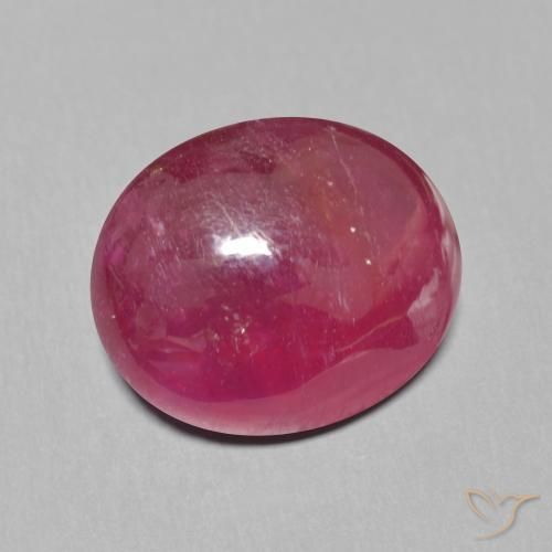 11.20 ct Red Ruby Stone, Natural Ruby in Oval Cabochon Shape for Sale