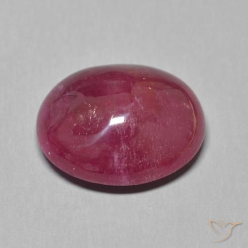 Ruby Gemstone in 14 x 12 mm (calibrated) Size for Sale, Ruby Stone in Dark Red Color