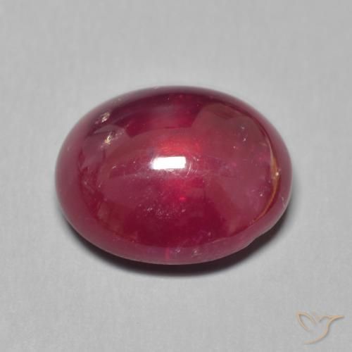 Ruby Gemstone in 13 x 11 mm (calibrated) Size for Sale, Ruby Stone in Deep Red Color