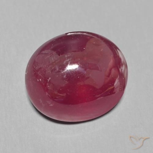 9.18 ct Red Ruby Stone, Natural Ruby in Oval Cabochon Shape for Sale