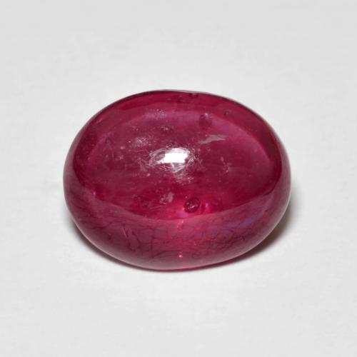 Deep Wine Red Rubino Gem - 4.6ct Ovale cabochon (ID: 613040)