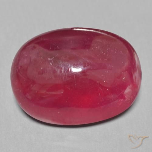 15.12ct Natural Deep Red Ruby, Oval, Translucent