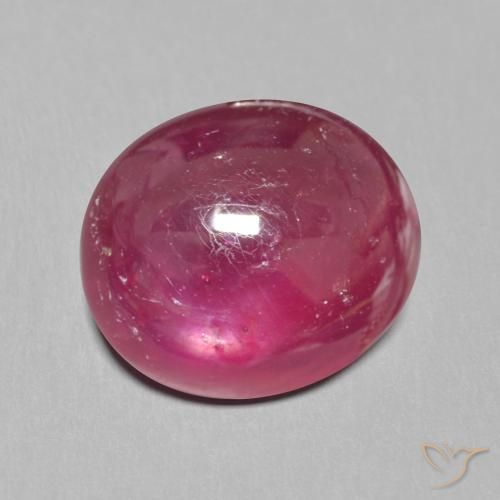 11.99 ct Red Ruby Stone, Natural Ruby in Oval Cabochon Shape for Sale