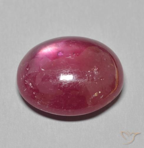 Ruby Gemstone in 14 x 12 mm (calibrated) Size for Sale, Ruby Stone in Dark Red Color