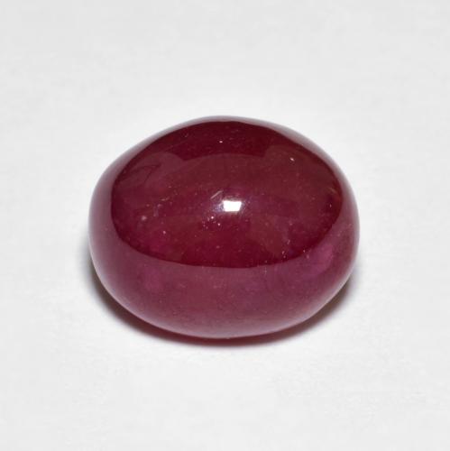 Deep Red Ruby Gem - 4.8ct Oval Cabochon (ID: 613486)