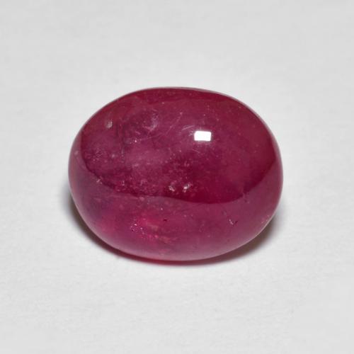 Deep Crimson Ruby Gem - 3.5ct Oval Cabochon (ID: 613487)
