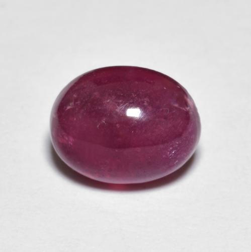 Dark Red Ruby Gem - 2.9ct Oval Cabochon (ID: 613491)