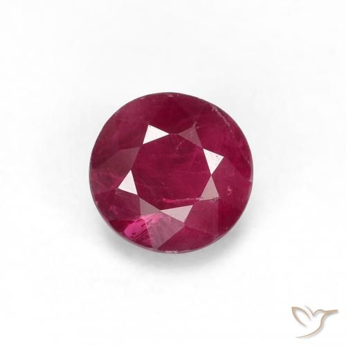 0.34ct Natural Medium Red Ruby, Round, VS