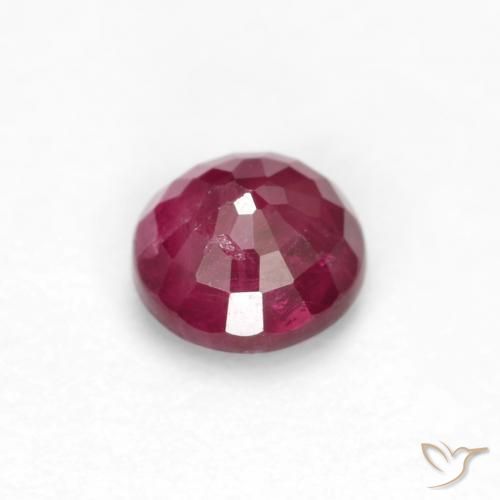 Ruby Gemstone in 4 mm (calibrated) Size for Sale, Ruby Stone in Medium Red Color