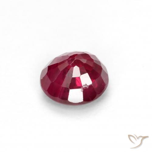 Ruby Gemstone in 3.8 mm Size for Sale, Ruby Stone in Deep Red Color