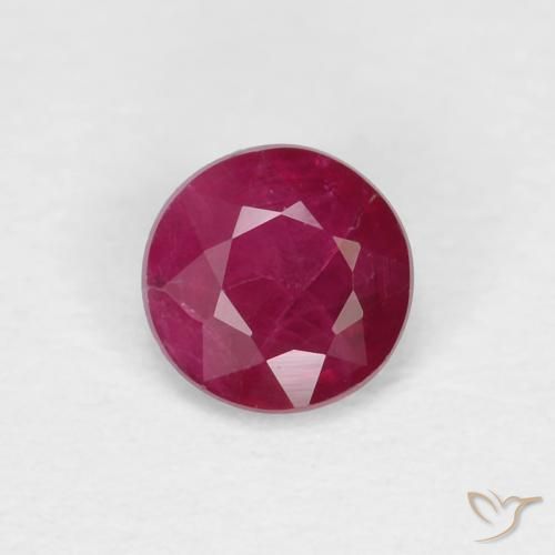 0.28ct Natural Deep Wine Red Ruby, Round, VS-SI