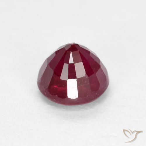 Ruby Gemstone in 4 mm (calibrated) Size for Sale, Ruby Stone in Deep Red Color