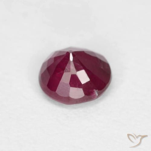 Ruby Gemstone in 3.8 mm Size for Sale, Ruby Stone in Deep Red Color