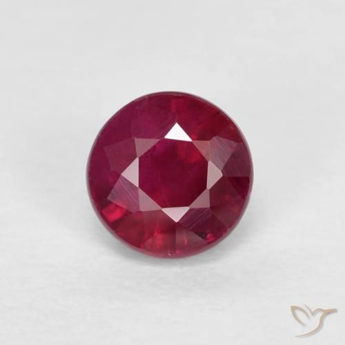Wine Red Рубин Камень - 0.3ct Круглая Фасетная Огранка (ID: 615220)