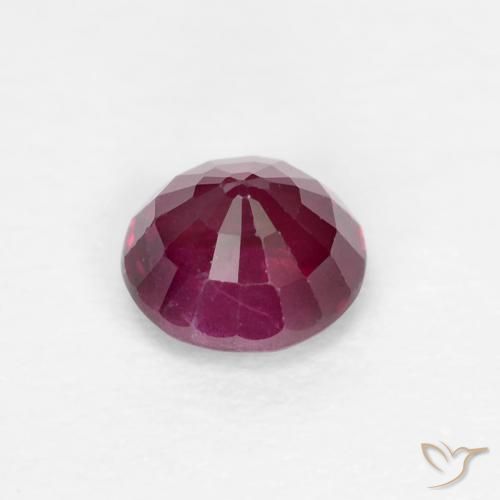 Ruby Gemstone in 4 mm (calibrated) Size for Sale, Ruby Stone in Dark Red Color