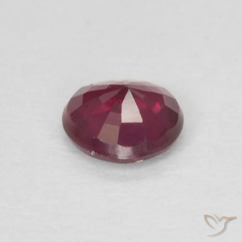 Ruby Gemstone in 3.8 mm Size for Sale, Ruby Stone in Dark Red Color