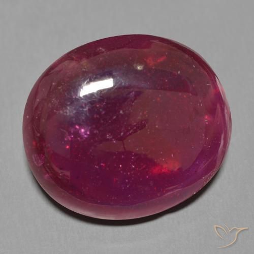 21.81ct Natural Deep Red Ruby, Oval, Translucent