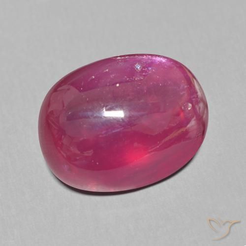 12.66 ct Red Ruby Stone, Natural Ruby in Oval Cabochon Shape for Sale