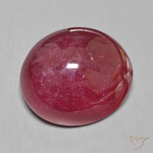 19.48 ct Red Ruby Stone, Natural Ruby in Oval Cabochon Shape for Sale