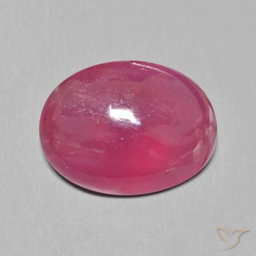 12.25 ct Red Ruby Gemstone, Ruby Gem in Oval Cabochon Shape for Sale.