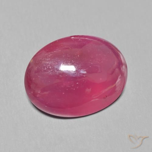 12.25 ct Red Ruby Stone, Natural Ruby in Oval Cabochon Shape for Sale