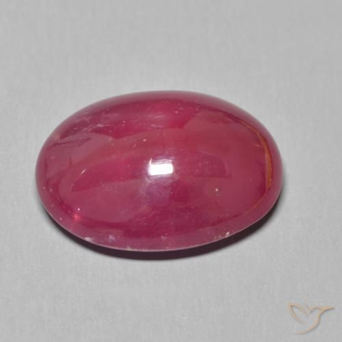 Ruby Gemstone in 16 x 12 mm (calibrated) Size for Sale, Ruby Stone in Pinkish Red Color