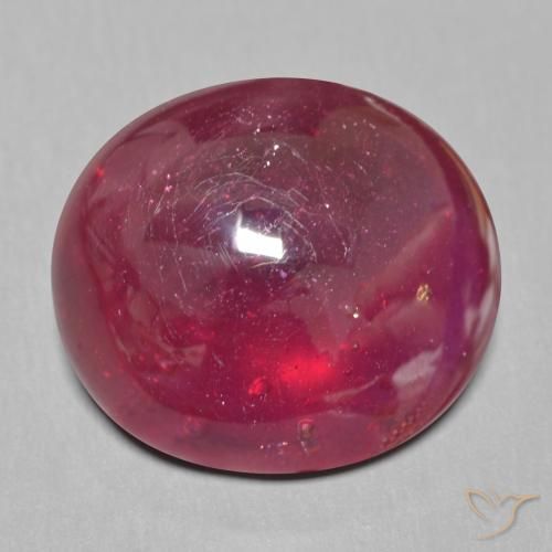 20.82ct Natural Deep Red Ruby, Oval, Translucent