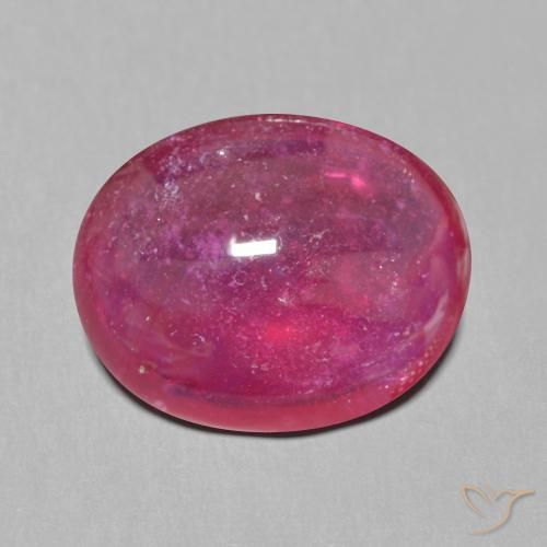 9,86 ct ovaler roter Rubin aus Madagaskar, Größe 15,4 x 12,3mm, natürlicher Edelstein, Translucent Reinheit, 1 Stück ovaler Rubin, Mohs-Härte von 9 Geeignet für den täglichen Gebrauch im Schmuck , Zeigt große Brillanz, Photo A