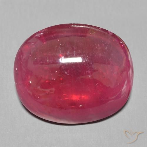 15.39 ct Oval Cabochon Ruby, 17 x 14.2 mm From Madagascar, Photo A